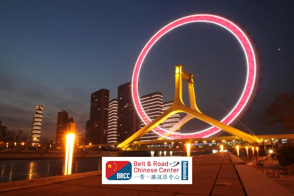 Kota Tianjin China 天津之眼 Ferris Wheel Eye of Tianjin