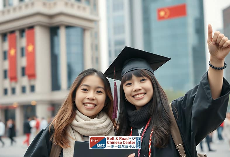 Mahasiswa Indonesia lulus kuliah di China setelah persiapan CSCA bersama BRCC