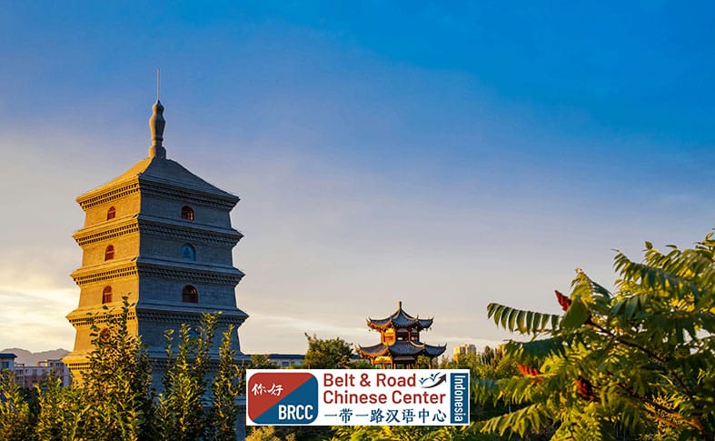 Giant Wild Goose Pagoda pagoda Buddha Dinasti Tang di Xi'an simbol penyebaran agama Buddha di Tiongkok